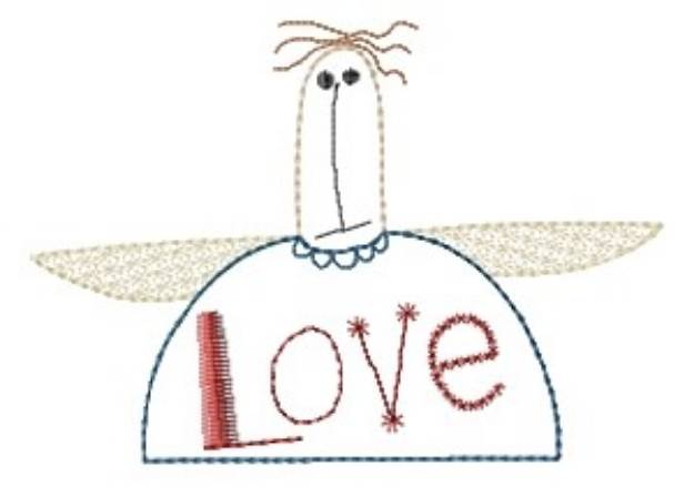 Picture of Love Angel Machine Embroidery Design
