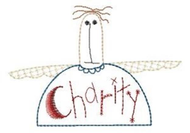 Picture of Charity Angel Machine Embroidery Design