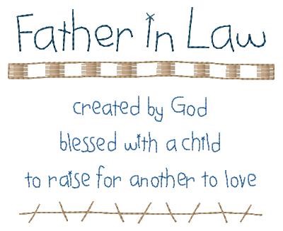 Father In Law Machine Embroidery Design
