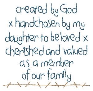 Created By God Machine Embroidery Design