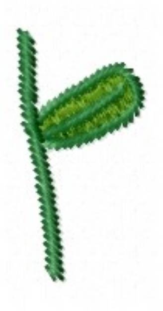 Picture of Leaf On Branch Machine Embroidery Design