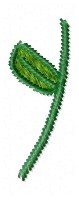 Leaf On Vine Machine Embroidery Design