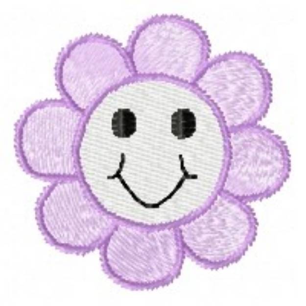 Picture of Purple Daisy Machine Embroidery Design