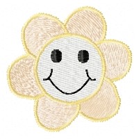 Smile Daisy Machine Embroidery Design