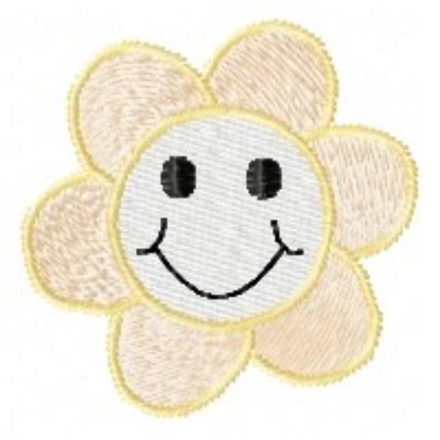 Picture of Smile Daisy Machine Embroidery Design