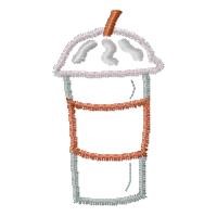 Outline Coffee Cup Machine Embroidery Design