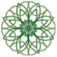 Spiral Flower Machine Embroidery Design