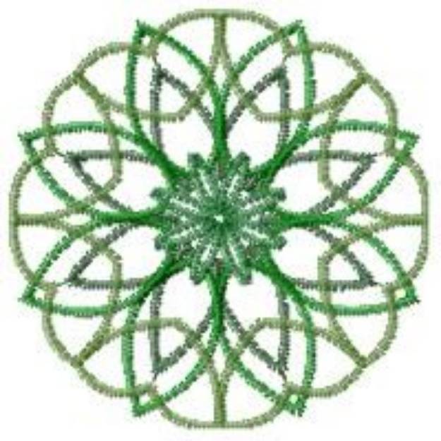 Picture of Spiral Flower Machine Embroidery Design