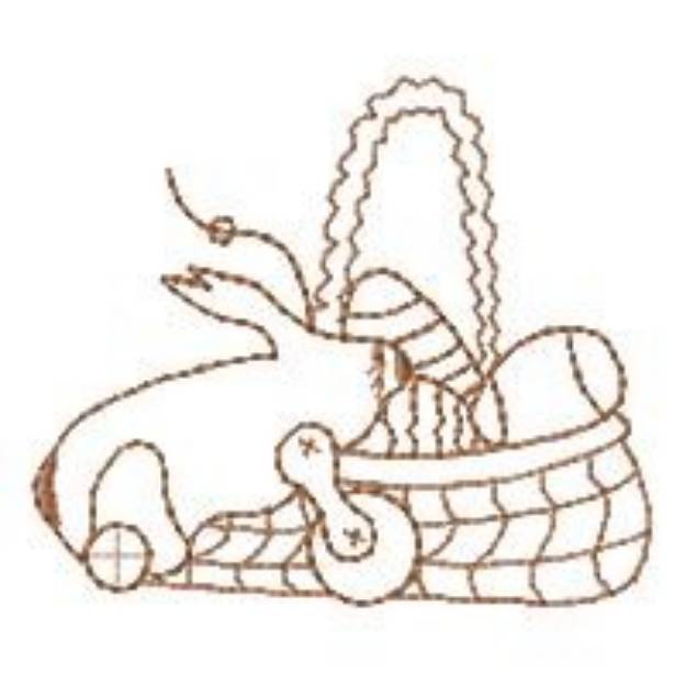 Picture of Easter Outline Machine Embroidery Design
