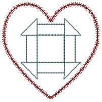 Quilt Block Outline Machine Embroidery Design