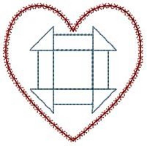 Picture of Quilt Block Outline Machine Embroidery Design