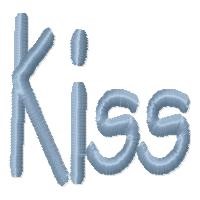 Kiss Machine Embroidery Design