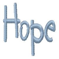 Hope Machine Embroidery Design