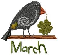 March Crow Machine Embroidery Design