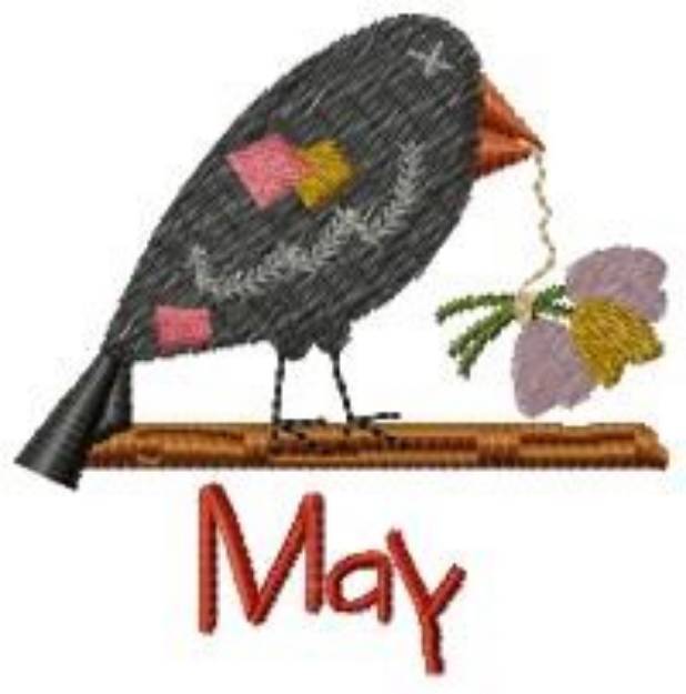 Picture of May Crow Machine Embroidery Design