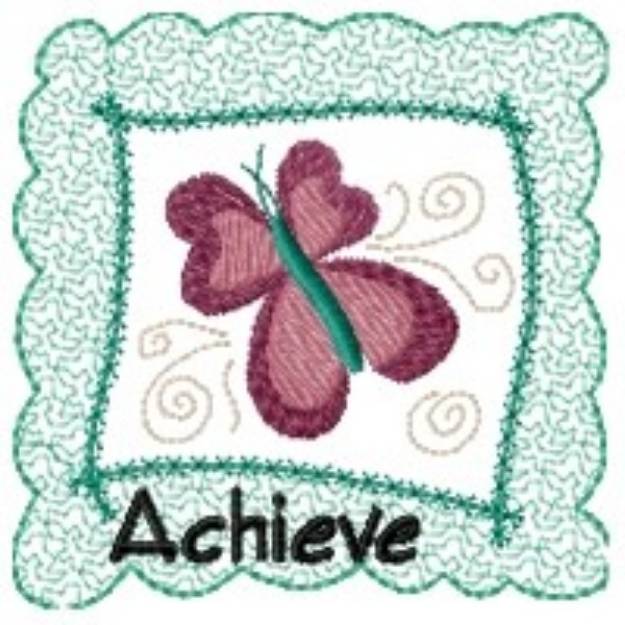 Picture of Achieve Butterfly Machine Embroidery Design