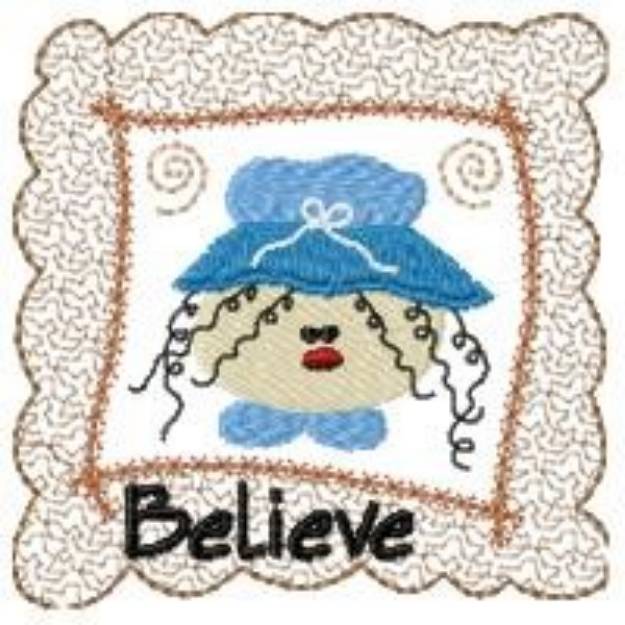 Picture of Believe Picture Machine Embroidery Design