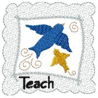 Teach Picture Machine Embroidery Design