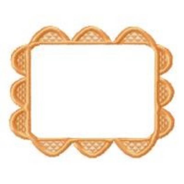 Picture of Scalloped Frame Machine Embroidery Design