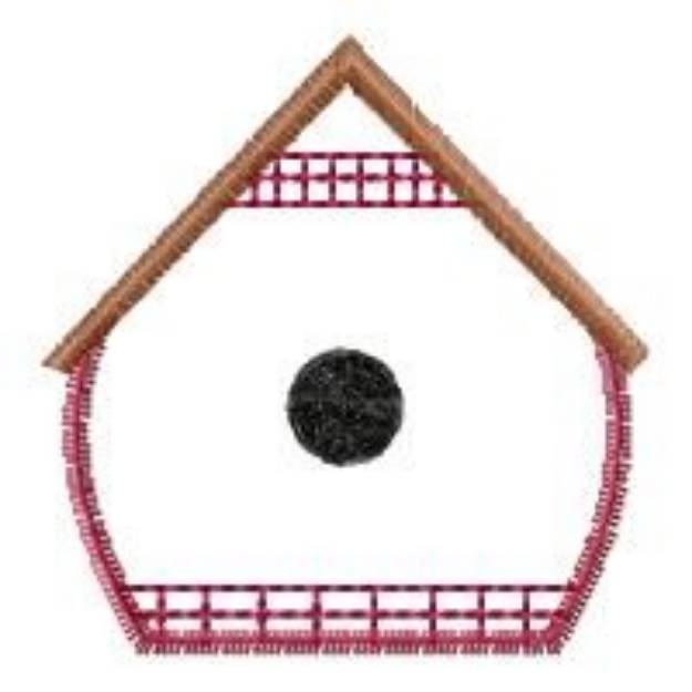 Picture of Birdhouse Machine Embroidery Design