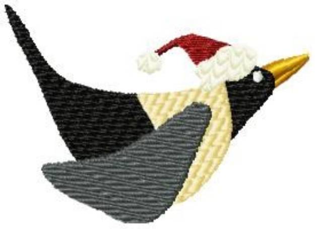 Picture of Christmas Crow Machine Embroidery Design