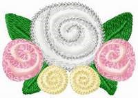 Rose Buds Machine Embroidery Design