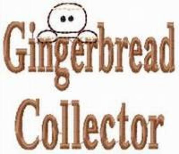Picture of Gingerbread Collector Machine Embroidery Design