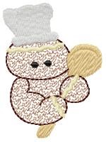 Gingerbread Chef Machine Embroidery Design