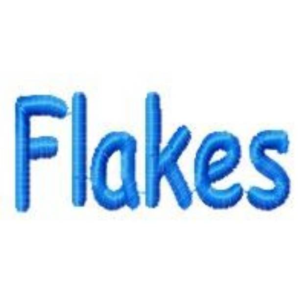 Picture of Flakes Machine Embroidery Design
