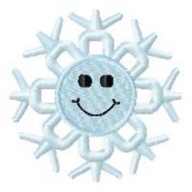 Picture of Snowflake Smile Machine Embroidery Design