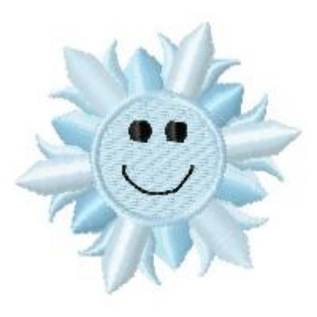 Picture of Smile Snow Flake Machine Embroidery Design
