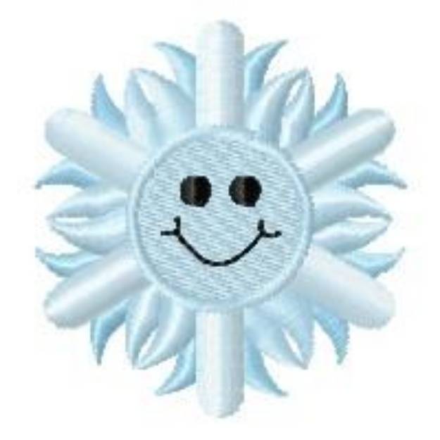 Picture of Smiling Snowflake Machine Embroidery Design