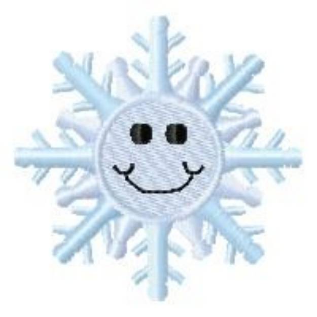 Picture of Snowflake Smiles Machine Embroidery Design