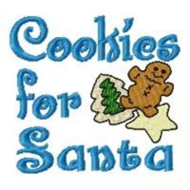 Picture of Cookies For Santa Machine Embroidery Design