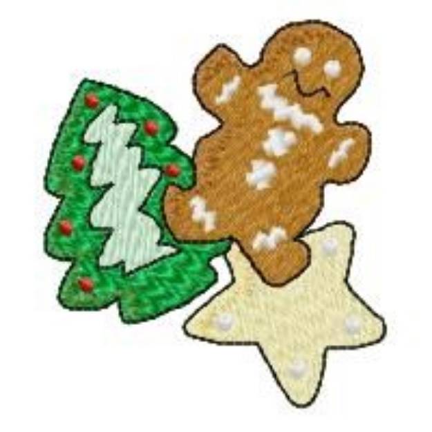 Picture of Xmas Cookies Machine Embroidery Design
