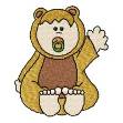 Picture of Baby Teddy Costume Machine Embroidery Design