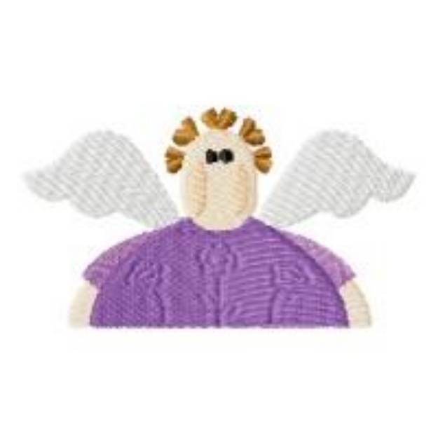 Picture of Purple Angel Machine Embroidery Design