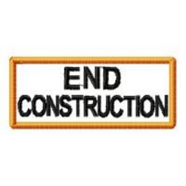 Picture of End Construction Machine Embroidery Design
