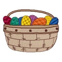 Egg Basket Machine Embroidery Design