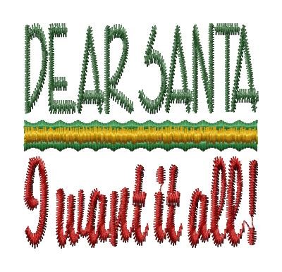 Want It All Machine Embroidery Design