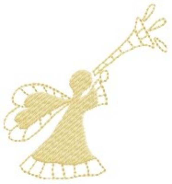 Picture of Trumpet Angel Machine Embroidery Design