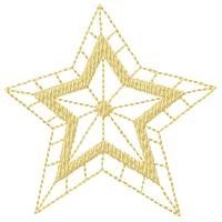Christmas Star Machine Embroidery Design
