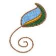 Picture of Curly Leaf Machine Embroidery Design