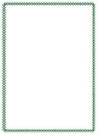 Outline Rectangle Machine Embroidery Design