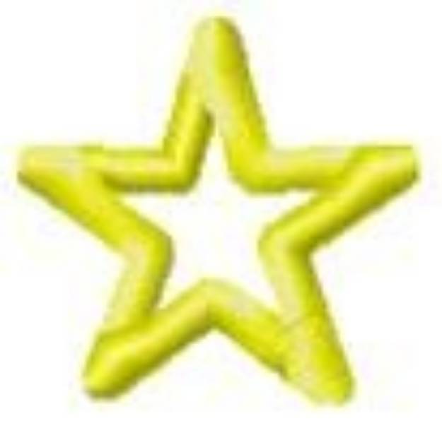 Picture of Outline Star Machine Embroidery Design
