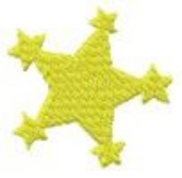 Picture of Star Points Machine Embroidery Design
