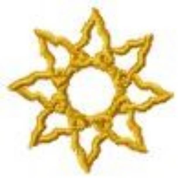 Picture of Sun Star Machine Embroidery Design