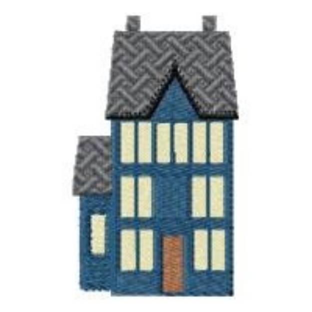 Picture of Tall House Machine Embroidery Design