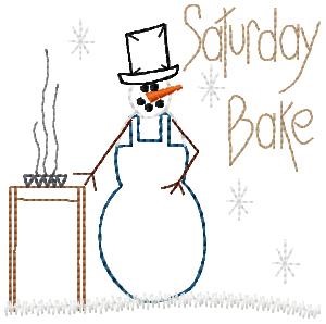 Saturday Bake Machine Embroidery Design
