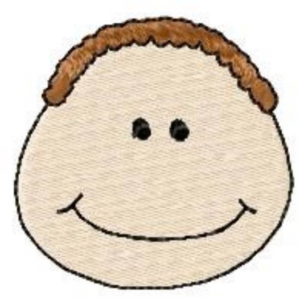 Picture of Smiling Boy Machine Embroidery Design